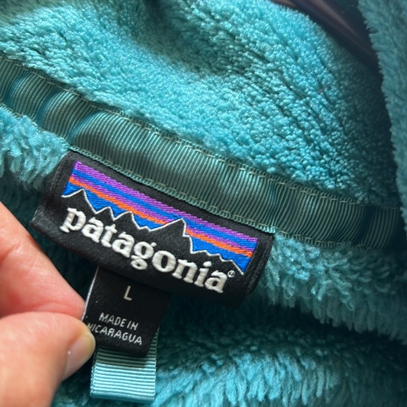 Patagonia re-tool half-snap pullover size large teal color - Picture 5 of 5